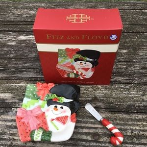 NEW Fitz And Floyd Flurry Folk 2017 Snowman